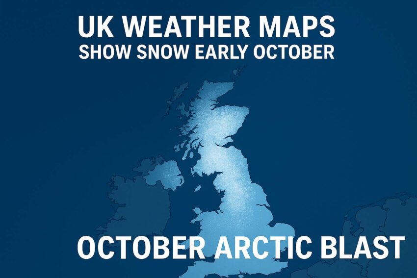 UK Weather Maps Snow October Arctic Blast Brings Early Snow